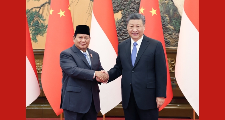 習主席 インドネシア次期大統領プラボウォ氏と会談