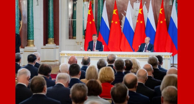 習近平主席 プーチン大統領と共同記者会見
