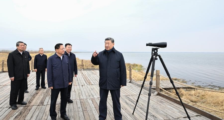 習近平氏、内モンゴル・ウランチャブ市を視察